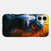 アート鳥 iPhoneケース (裏面横)