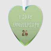 アート26結婚周年 オーナメント (正面)