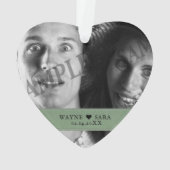 アート26結婚周年 オーナメント (裏面)