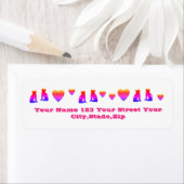 アート、かわいい猫クリップアートパーソナライズされた。 ラベル (インサイチュ)