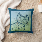 アート、かわいい猫クリップアート クッション (ブランケット)