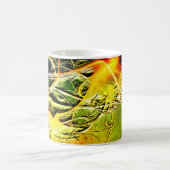 アート(ばちゃばちゃ)跳ねる コーヒーマグカップ (中央)