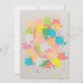 アート・イン・パーティー誕生日 招待状 (裏面)