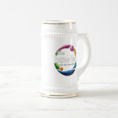 「アート・イン・モーション:円形の芝生のボウルのボーリング・ロゴ、 ビールジョッキ (正面右)