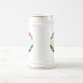 「アート・イン・モーション:円形の芝生のボウルのボーリング・ロゴ、 ビールジョッキ (中央)