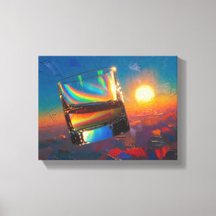 アート・オブ・ウィスキー:宇宙にて (絵画 No. 1) キャンバスプリント
