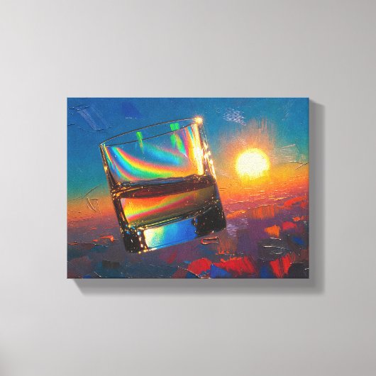 アート・オブ・ウィスキー:宇宙にて (絵画 No. 1) キャンバスプリント (正面)