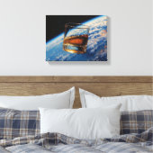 アート・オブ・ウィスキー:宇宙にて (絵画 No. 2) キャンバスプリント (インサイチュ (寝室))