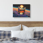 アート・オブ・ウィスキー:宇宙にて (絵画 No. 3) キャンバスプリント (インサイチュ (寝室))