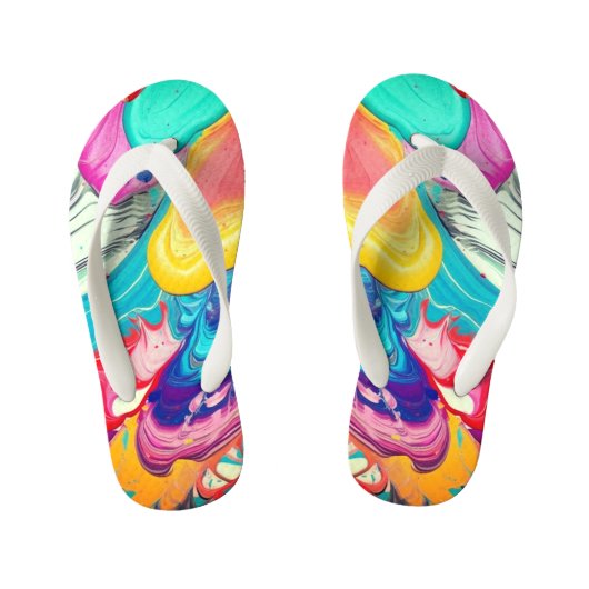 アート キッズビーチサンダル (フットベッド)