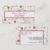 アート&クラフツをテーマにした名刺 名刺 (正面/裏面)