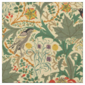 アート&クラフツ鳥花パターンby Voysey ファブリック (見本)