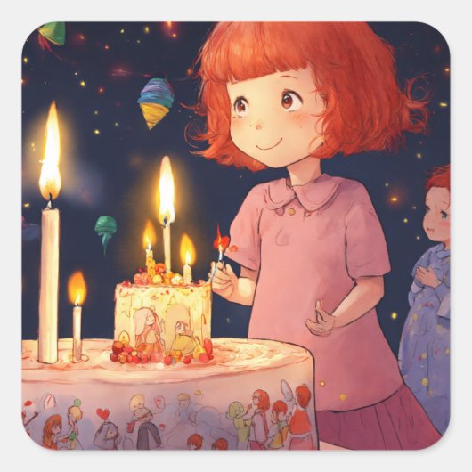 アート クラフト デザイン スクエアシール (正面)