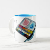 アート コーヒーマグ ツートーンマグカップ (正面左)