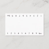 アート&サクキュレントロイヤリティコーヒーパンチカード ロイヤリティカード (裏面)