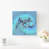 アート・ザ・ワード・スクエア・ウォール・クロック スクエア壁時計 (ホーム)