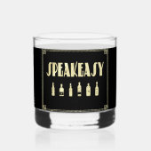 アート・デコが20の話者禁止を叫ぶ ウイスキーグラス (正面)