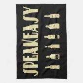 アート・デコが20の話者禁止を叫ぶ キッチンタオル (縦)