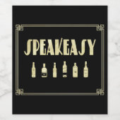 アート・デコが20の話者禁止を叫ぶ ワインラベル (シングルラベル)