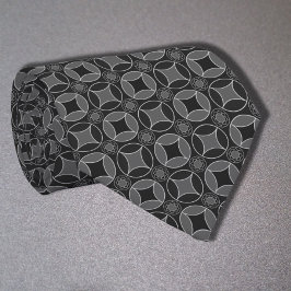 アート・デコはグレーの星 ネクタイ