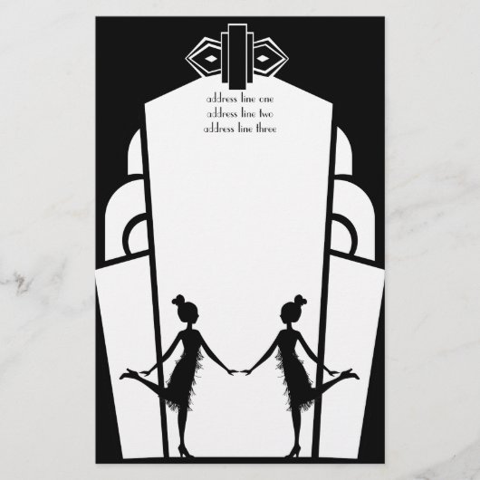 アート – デコフラッパー 便箋 (正面)