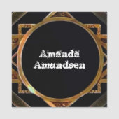 アート・デコ、アールヌーボー、オリジナル・ワーク、デジタル・アート、 名札 (正面)