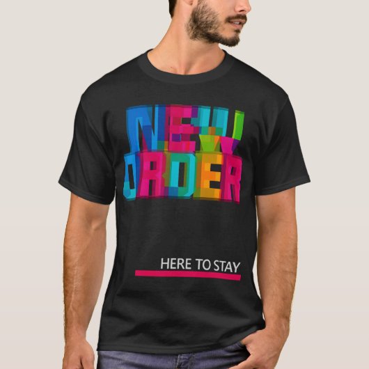 アート - ニュー・オーダー Tシャツ (正面)