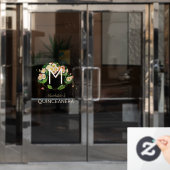 アート・ヌーボー キンセアニエラ デイジー モノグラム 15歳 ウィンドウサイン (オフィスドア)