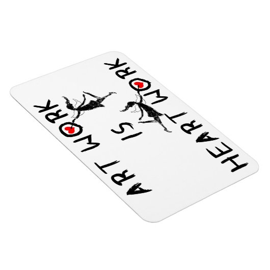 アート・フェニー:アート・ワークはハート・ワーク マグネット (右側)