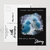 *～* アート フラッフィー アニバーサリー ラブバード AP54 ポストカード (正面/裏面)