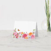 アート フラワー ローズ 誕生日 カード (裏面)