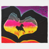 アート フリースブランケット (正面(横))