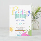 アート |ペイニングパーティー招待状 招待状 (スタンド正面)