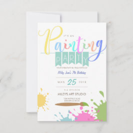 アート |ペイニングパーティー 招待状