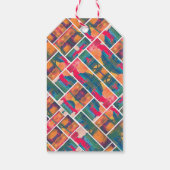 アート ペイント カラフル モダン アブストラクト ありがとうございます ギフトタグ (裏面)