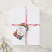 アート ペイント カラフル モダン アブストラクト ありがとうございます ギフトタグ (より糸付き)