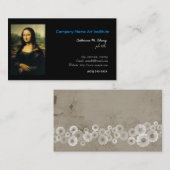 アート，モナリザ，レオナルド・ダ・ヴィンチ 名刺 (正面/裏面)