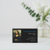 アート，モナリザ，レオナルド・ダ・ヴィンチ 名刺 (スタンド正面)