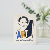 アート…子供のためだけじゃない[葉書] ポストカード (スタンド正面)