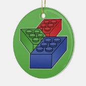 アート – 建築ブロック子供へ セラミックオーナメント (左)
