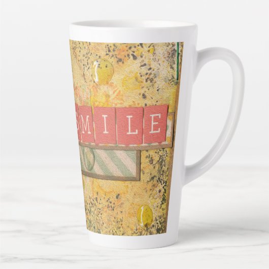 アート&感動的フローララテマグ カフェラテマグ (右)