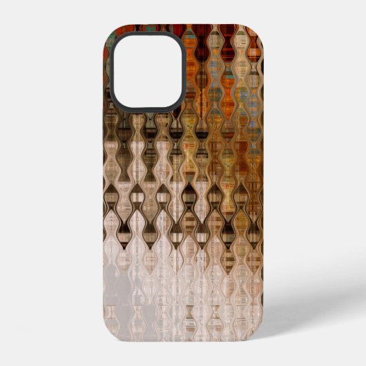 アート 抽象的 カラフル 幾何学 交差 背景 iPhoneケース (裏面)