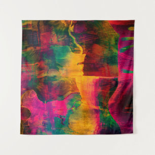 アート・抽象芸術・コロルファー・鮮やか紙・バックグラウンドアート タペストリー