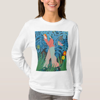 アート、本の女性。 Tシャツ