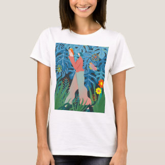 アート、本の女性。 Tシャツ