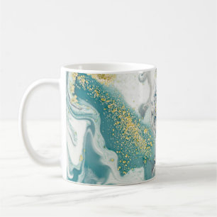 アート、絵画's – ナチュラルグレー：金属、銀 コーヒーマグカップ