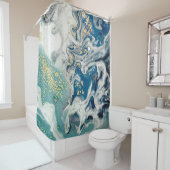 アート、絵画's – ナチュラルグレー：金属、銀 シャワーカーテン (インサイチュ)