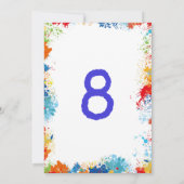 アート 誕生日パーティー 招待状 (裏面)