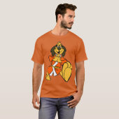 アート 香港 フィー カートゥーン 空手 犬 漫画 Tシャツ (正面フル)