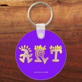 アート(4b)キーチェーン キーホルダー (正面)